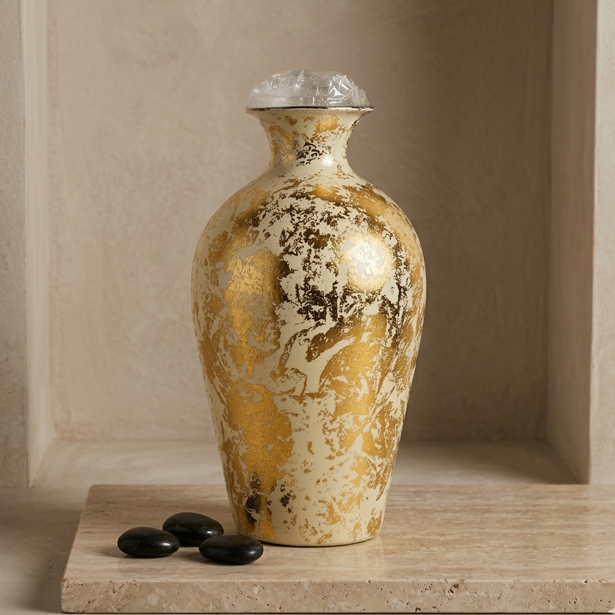 Golden Beige Vase