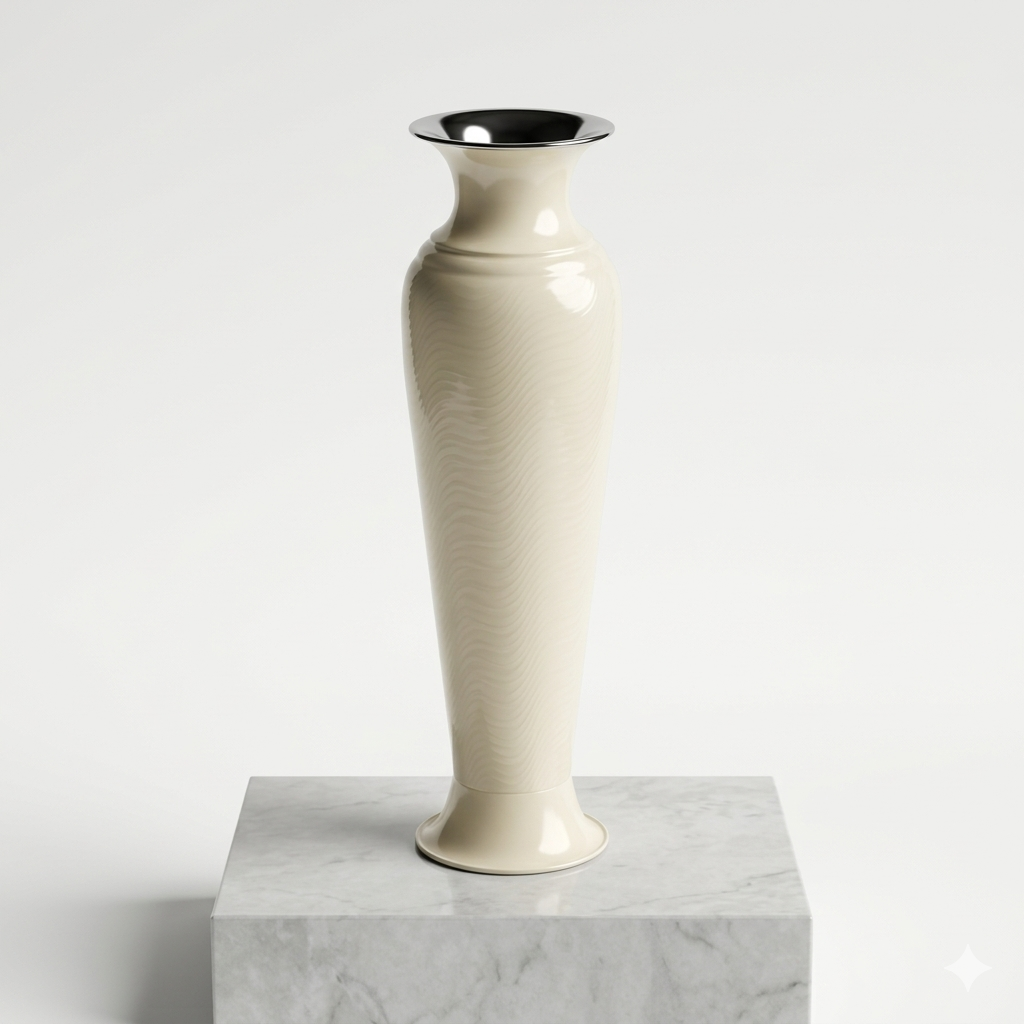 White Cream Vase