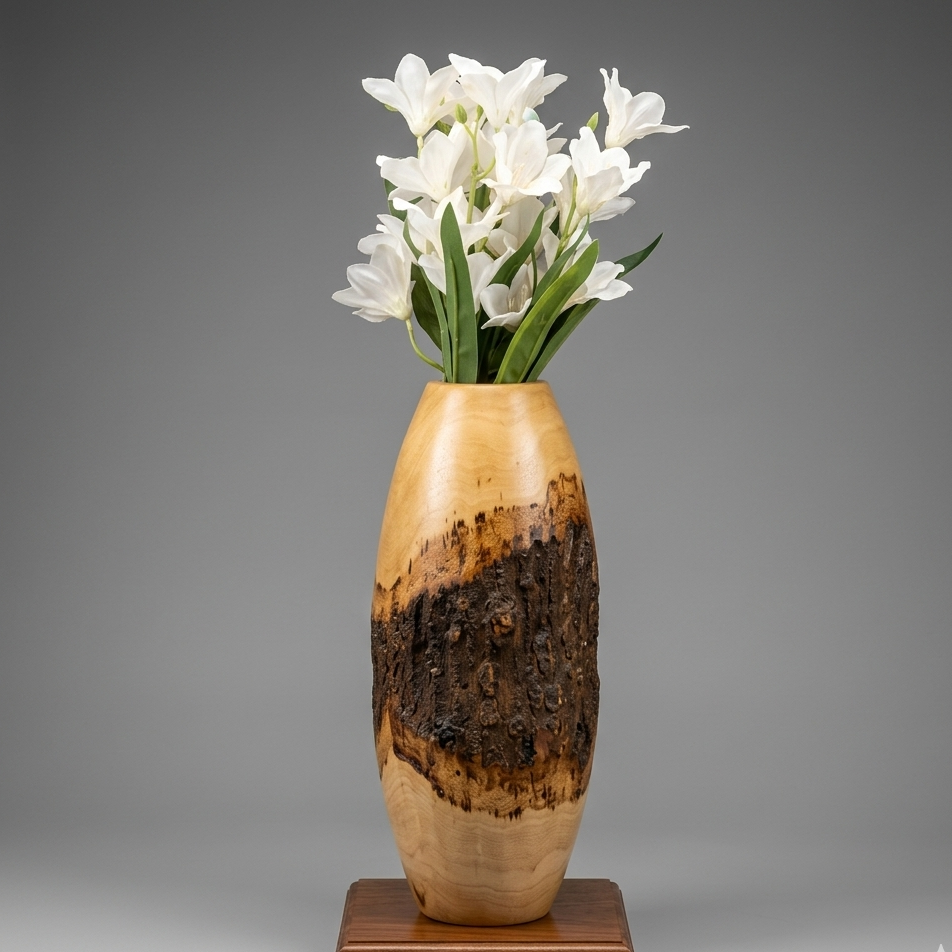 Wooden Vase