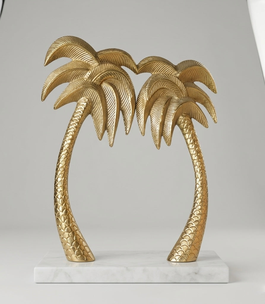 Golden Palm Tree Display