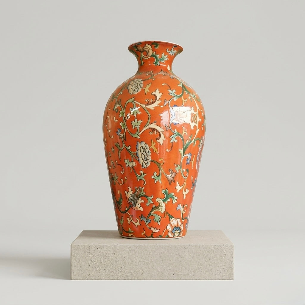 Royal Orange Vase